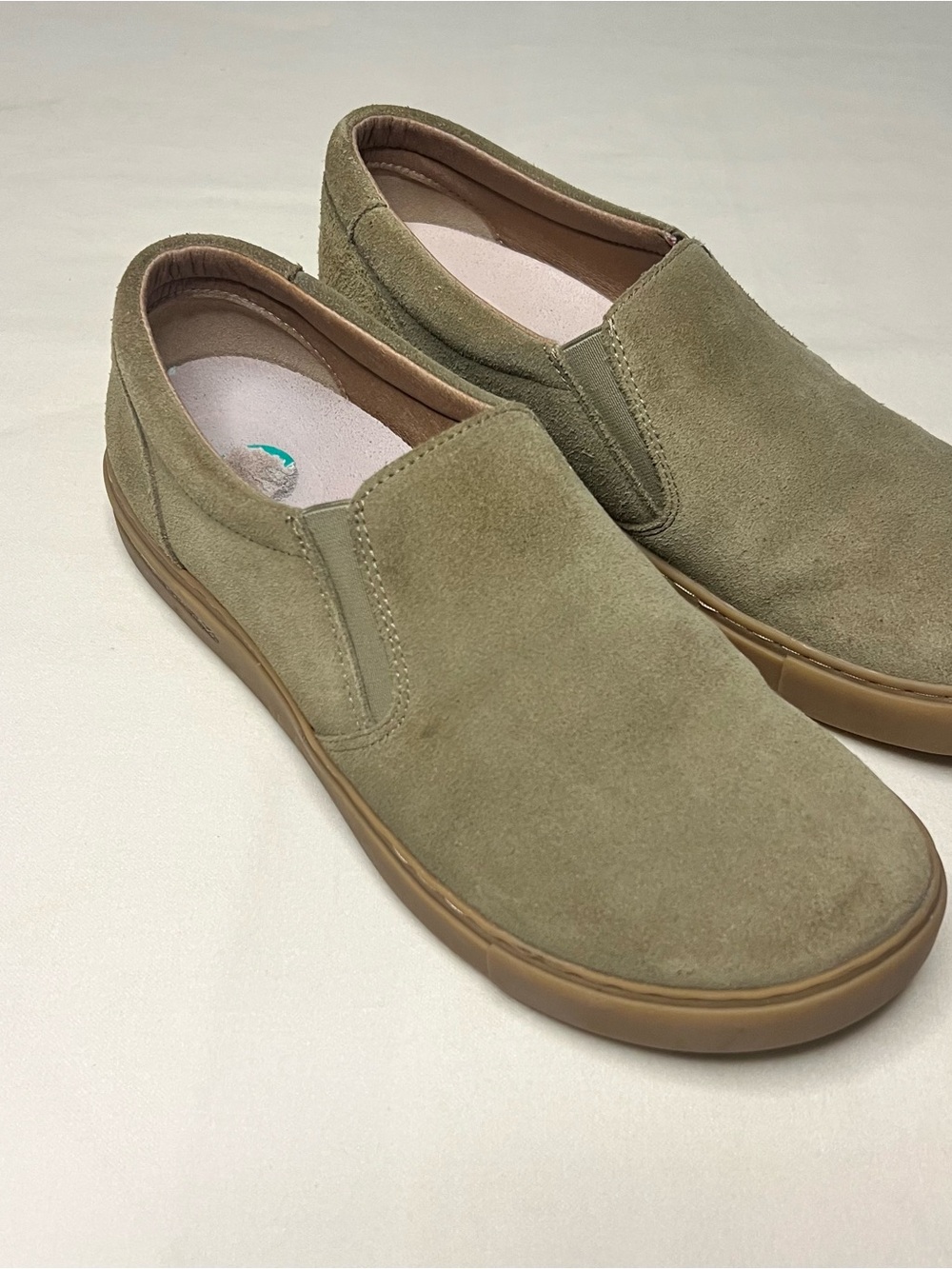 Birkenstock Oswego slip-on sneakers
 in Olive Green Suede